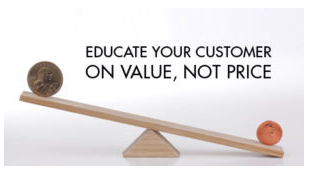 Educate on value not price