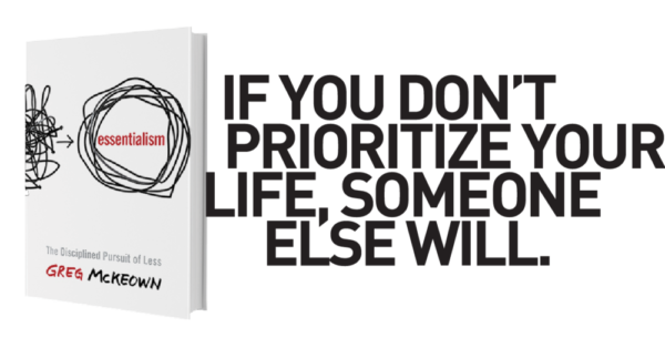 Essentialism Book Cover and Quote