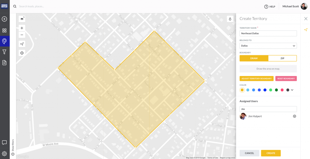 territory business plan example