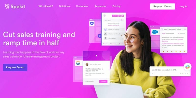 Spekit sales enablement tool