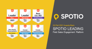 SPOTIO G2 Fall 2021 Awards