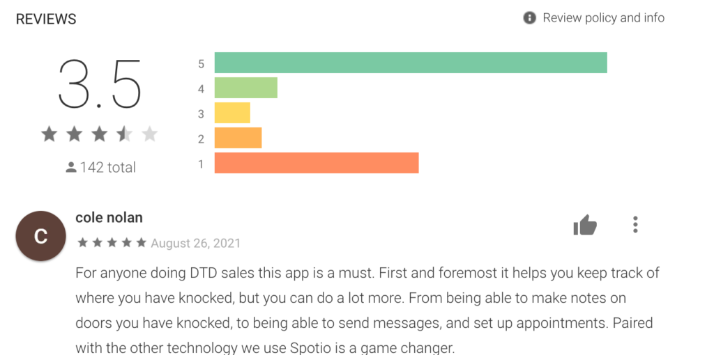 Improved Google Play ratings