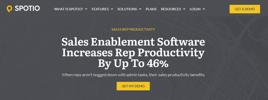 SPOTIO sales enablement software