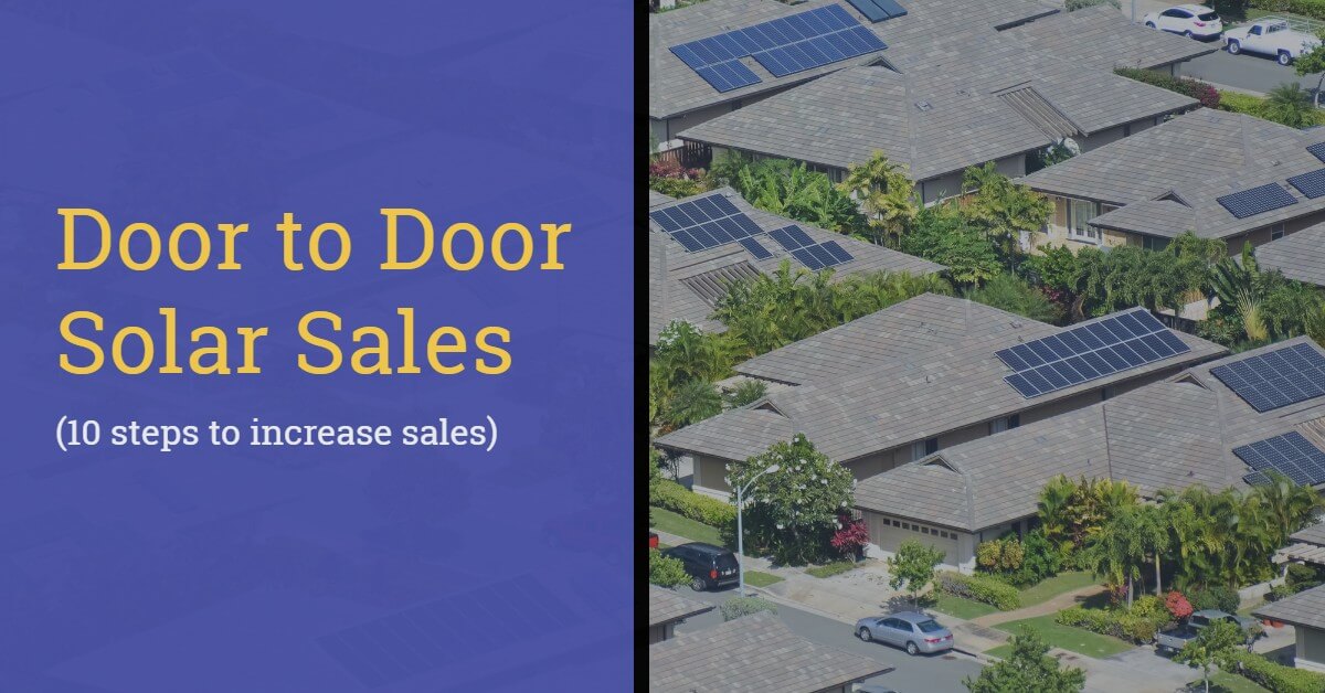 Door to Door Solar Sales