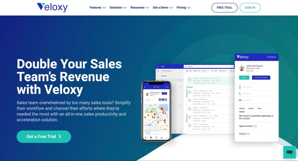 Veloxy sales management system