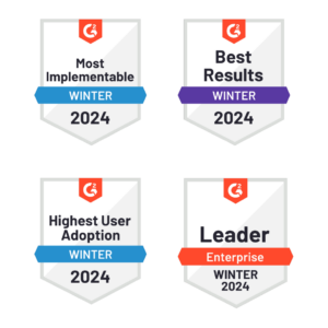 SPOTIO's award highlights for G2 Crowd's Winter 2024 report