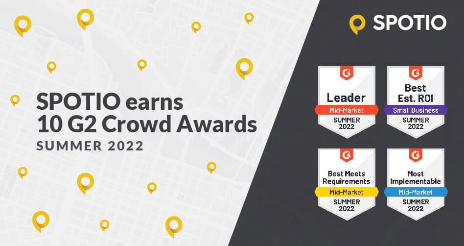 SPOTIO Earns Top Marks in G2’s Summer Field Sales Software and Route Planning Reports