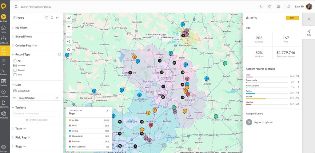 SPOTIO Territory Insights Sales Intelligence