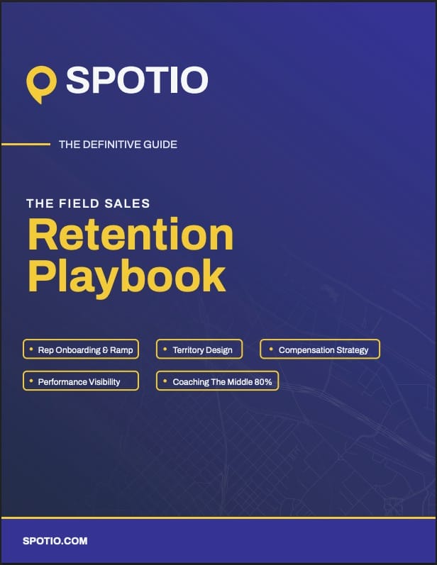 SPOTIO field sales retention playbook cover
