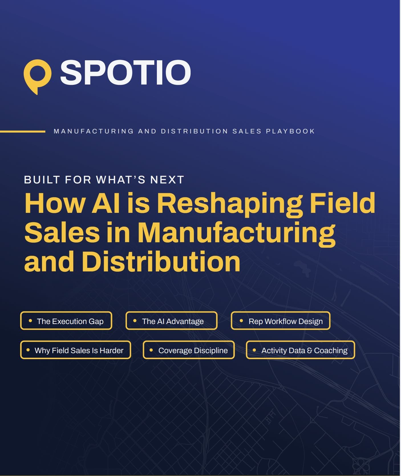 Manufacturing and Distribution Sales Playbook Cover