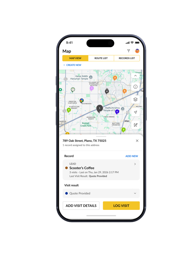 SPOTIO Mobile App with Next Best Action