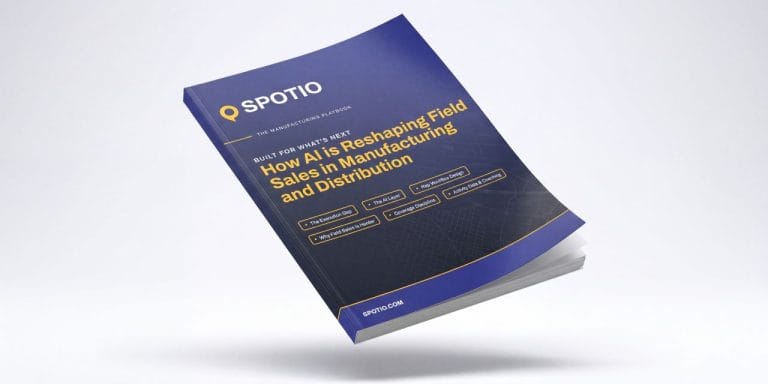 SPOTIO Manufacturing Sales Playbook cover