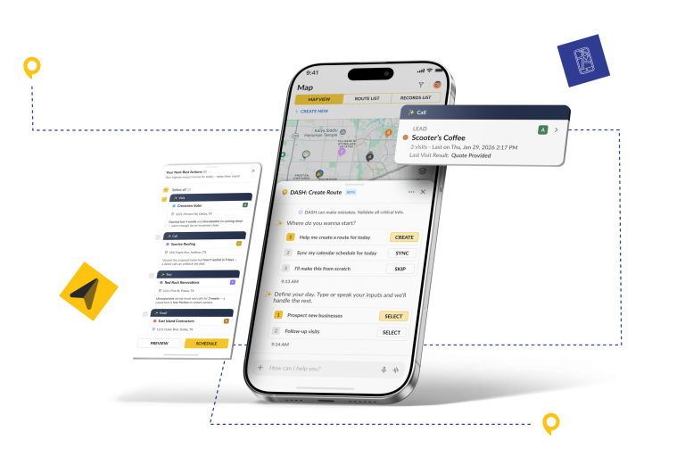Next Best Action schedule recommendations on mobile